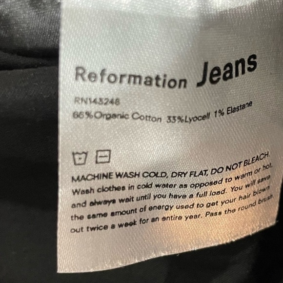 Reformation Liza High Rise Exposed Button Fly Black Yuma Wash Skinny Jeans Denim - Picture 8 of 12